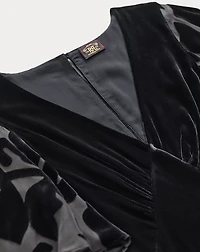 Bias-Cut Velvet Dress