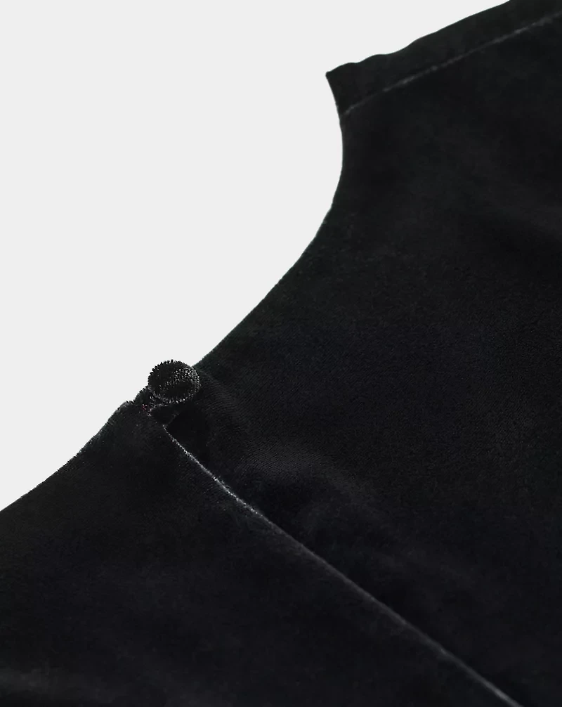 Bias-Cut Velvet Dress