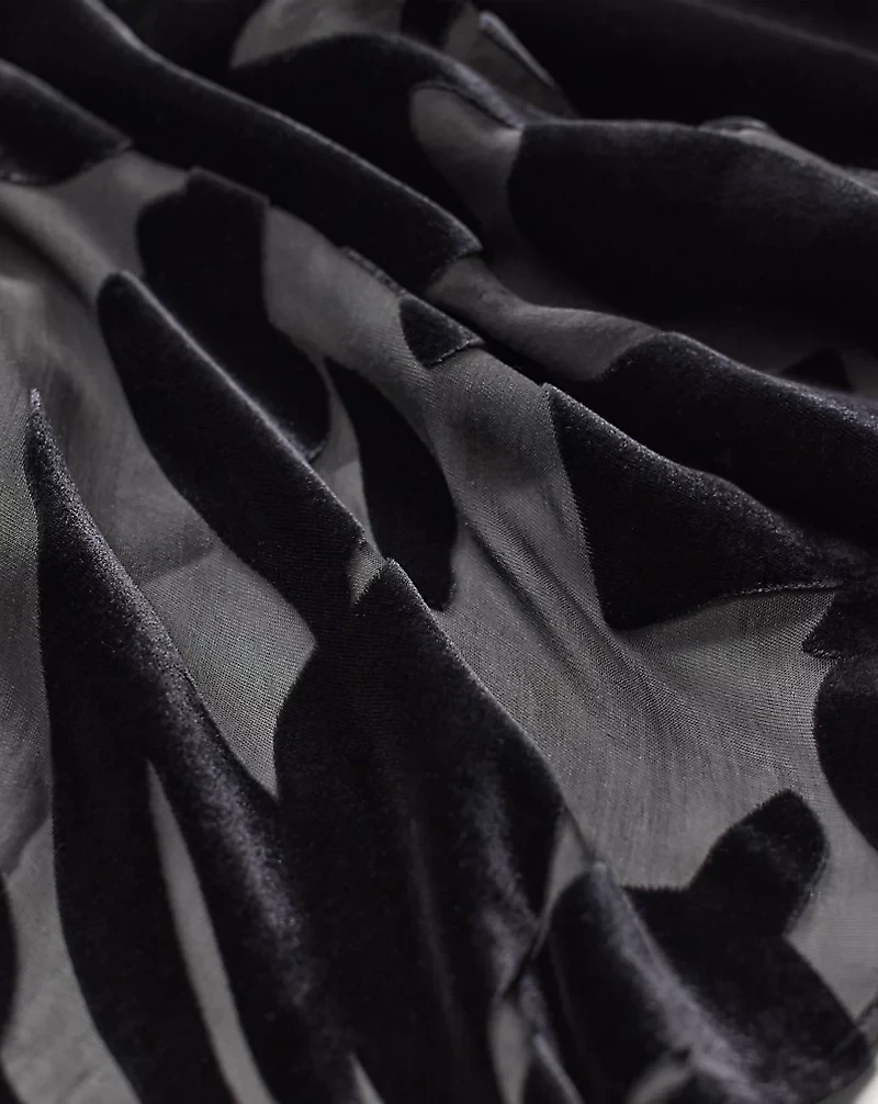 Bias-Cut Velvet Dress