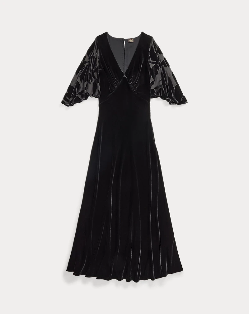 Bias-Cut Velvet Dress