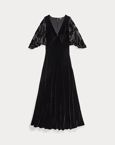 Bias-Cut Velvet Dress