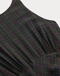 Checked Silk Georgette Dress