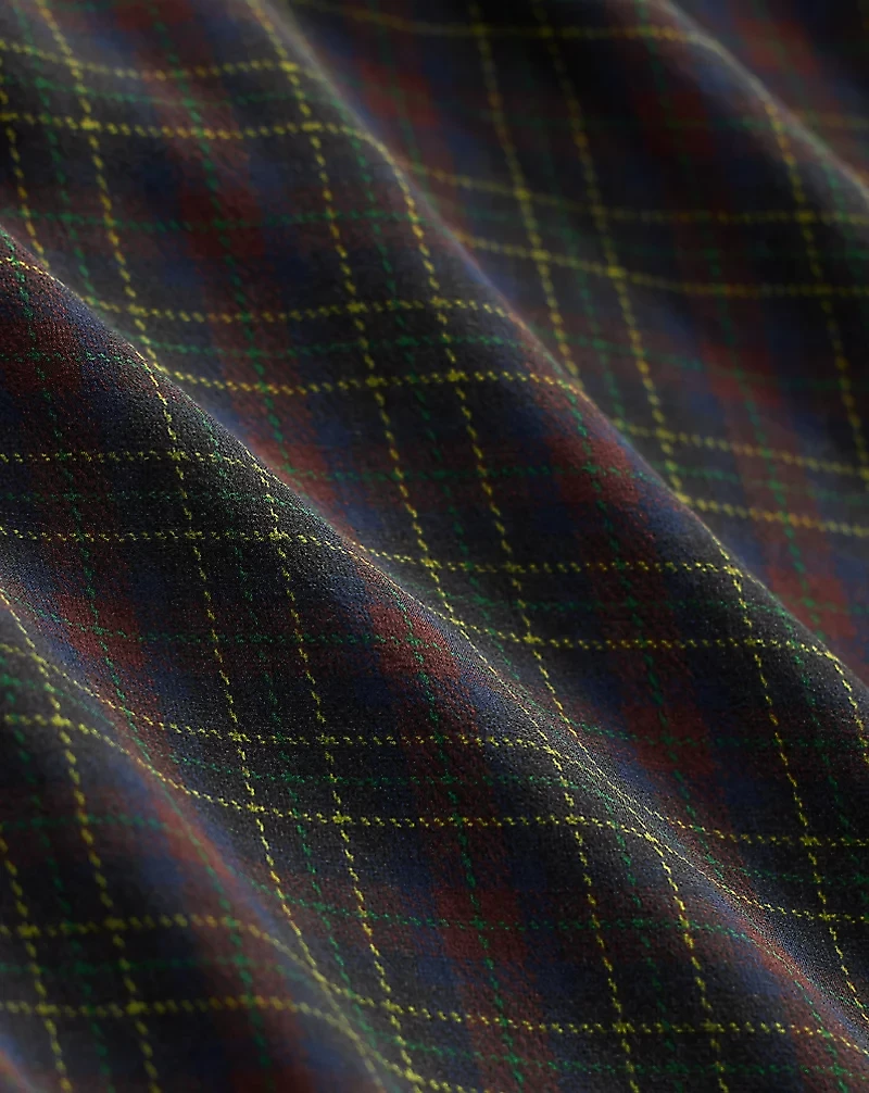 Checked Silk Georgette Dress