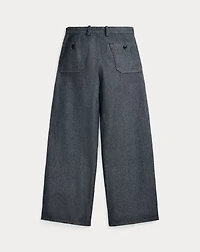 Denim Wide-Leg Trouser