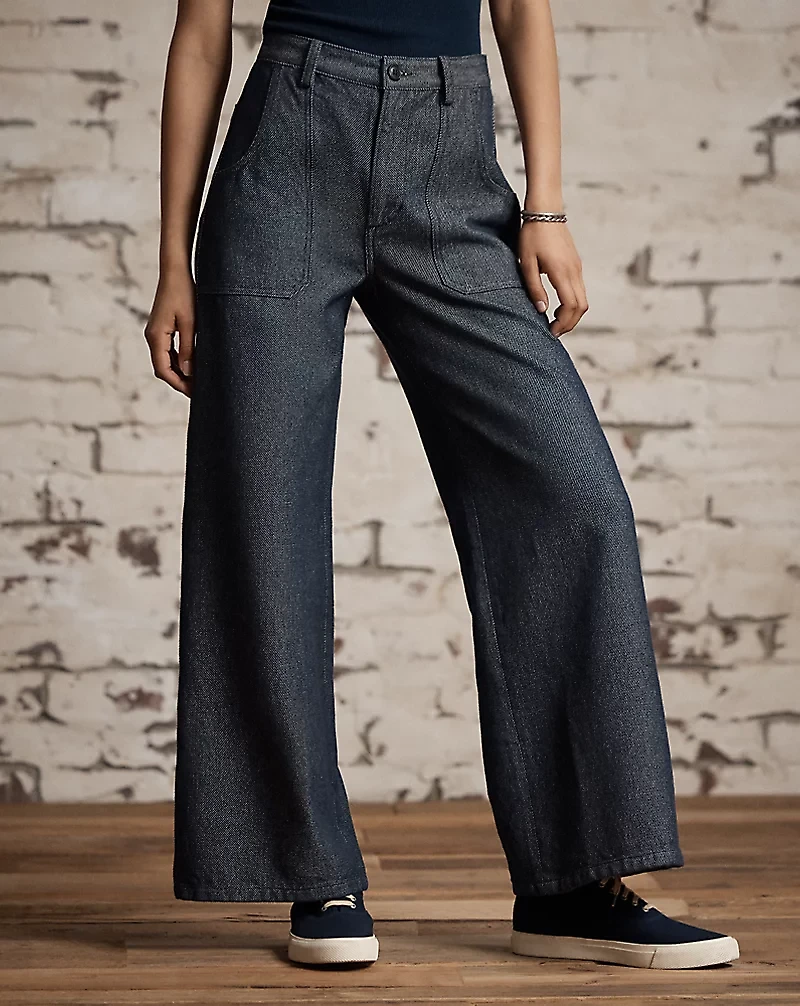 Denim Wide-Leg Trouser