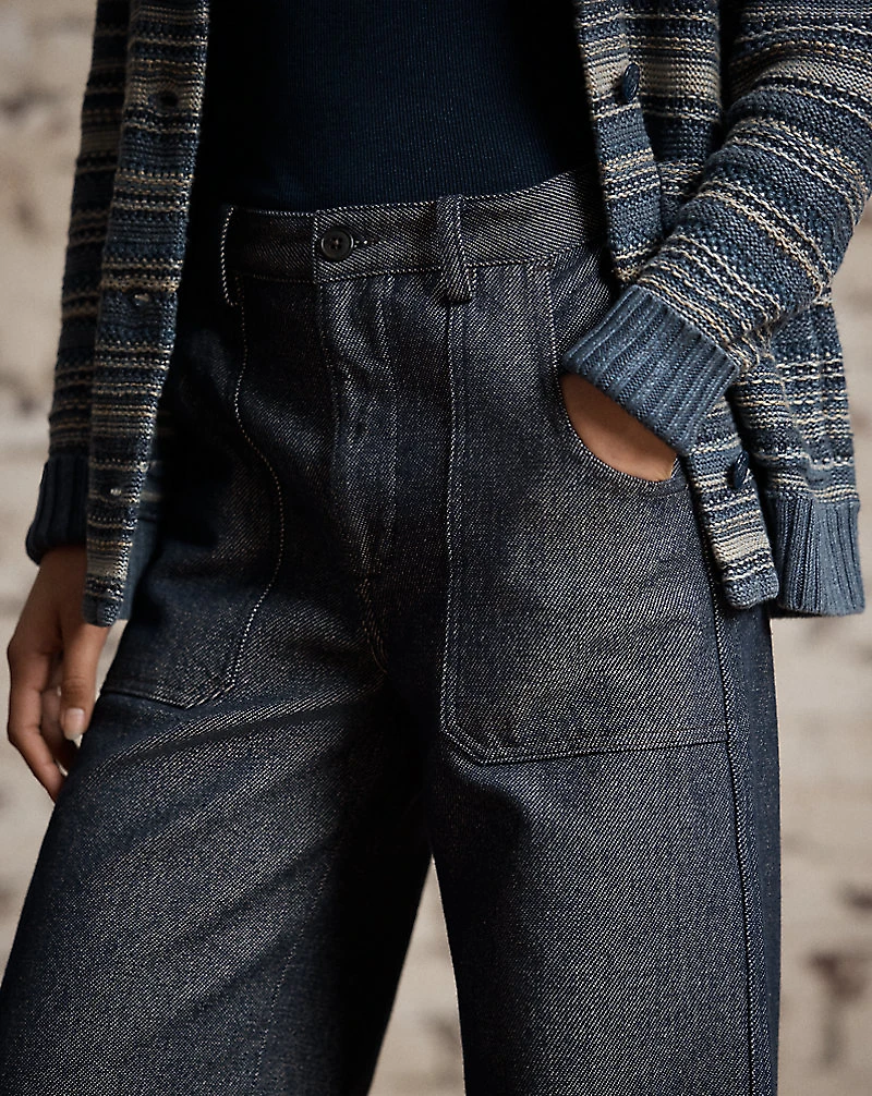 Denim Wide-Leg Trouser
