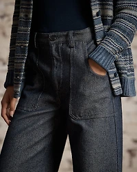 Denim Wide-Leg Trouser