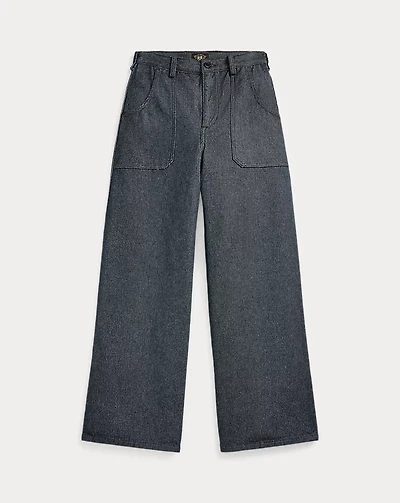 Denim Wide-Leg Trouser