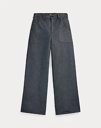 Denim Wide-Leg Trouser