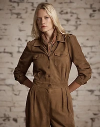 Suede Coverall
