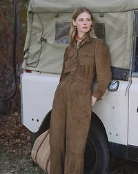Suede Coverall