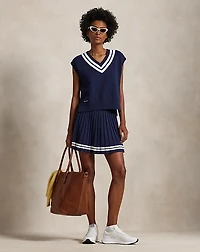Cotton-Blend Cricket Sweater Vest