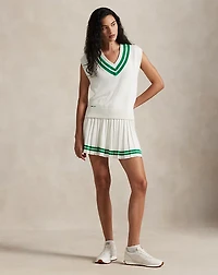 Cotton-Blend Cricket Sweater Vest