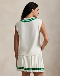 Cotton-Blend Cricket Sweater Vest