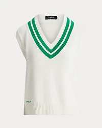 Cotton-Blend Cricket Sweater Vest