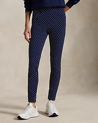 Polka-Dot Stretch Athletic Pant