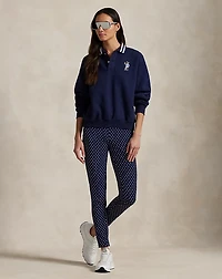 Polka-Dot Stretch Athletic Pant