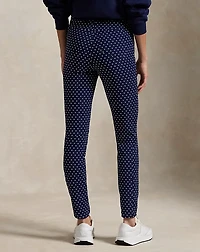 Polka-Dot Stretch Athletic Pant