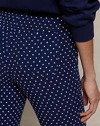 Polka-Dot Stretch Athletic Pant
