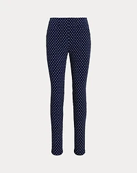 Polka-Dot Stretch Athletic Pant