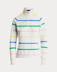 Striped Stretch Jersey Quarter-Zip