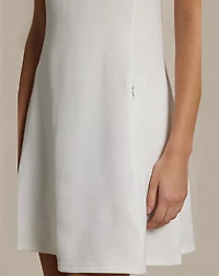 Stretch Piqué Quarter-Zip Polo Dress