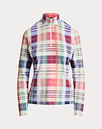 Plaid Stretch Jersey Quarter-Zip