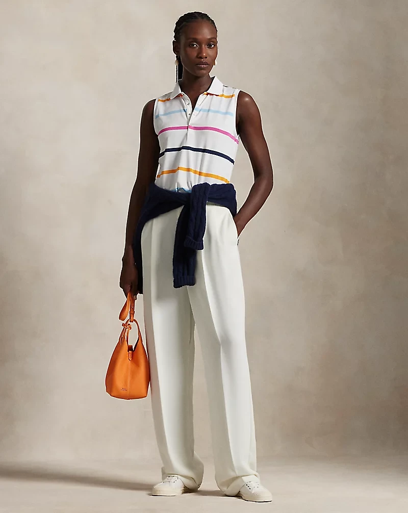 Tailored Fit Sleeveless Polo Shirt
