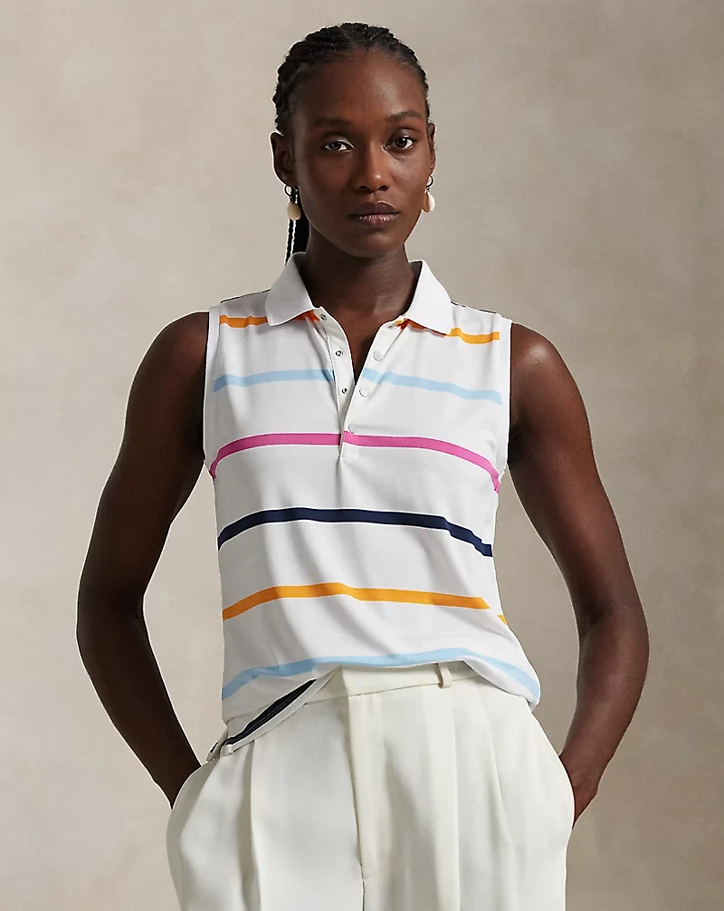 Tailored Fit Sleeveless Polo Shirt