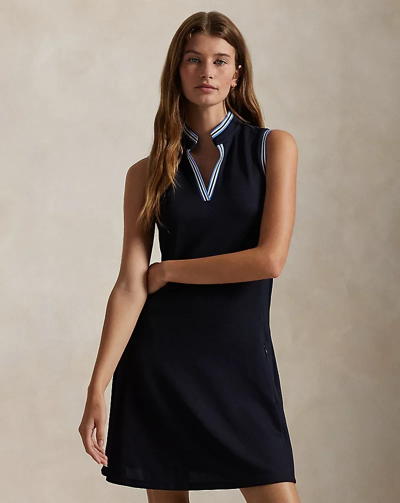 Stretch Piqué Sleeveless Dress