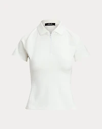 Slim Fit Quarter-Zip Polo Shirt