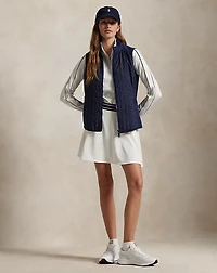 Hybrid Quilted-Front Zip Vest