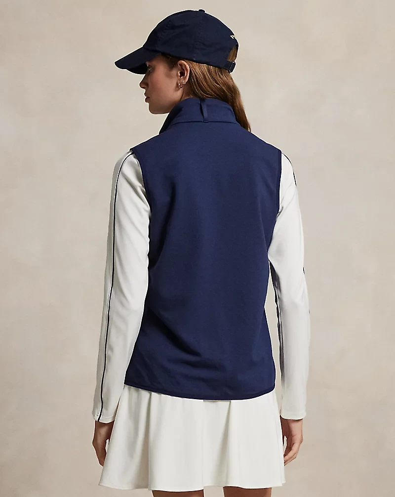 Hybrid Quilted-Front Zip Vest