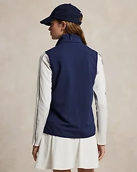 Hybrid Quilted-Front Zip Vest