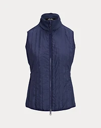 Hybrid Quilted-Front Zip Vest