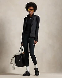 Quilted-Panel Zip Jacket