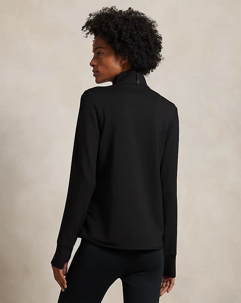 Quilted-Panel Zip Jacket