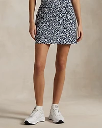 15" Print Back-Pleated Performance Skort