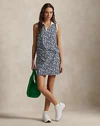 15" Print Back-Pleated Performance Skort