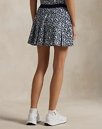 15" Print Back-Pleated Performance Skort