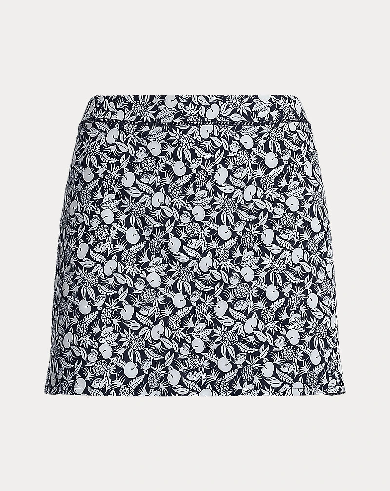 15" Print Back-Pleated Performance Skort