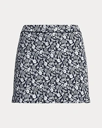 15" Print Back-Pleated Performance Skort