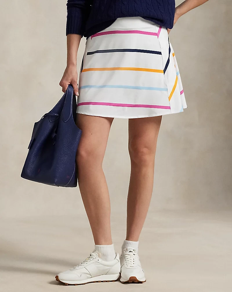 15" Striped A-Line Skort