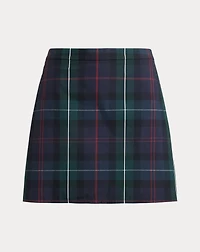 Plaid Performance Long Skort