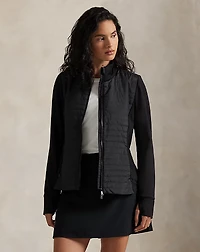 Hybrid French Terry-Quilted Zip Jacket
