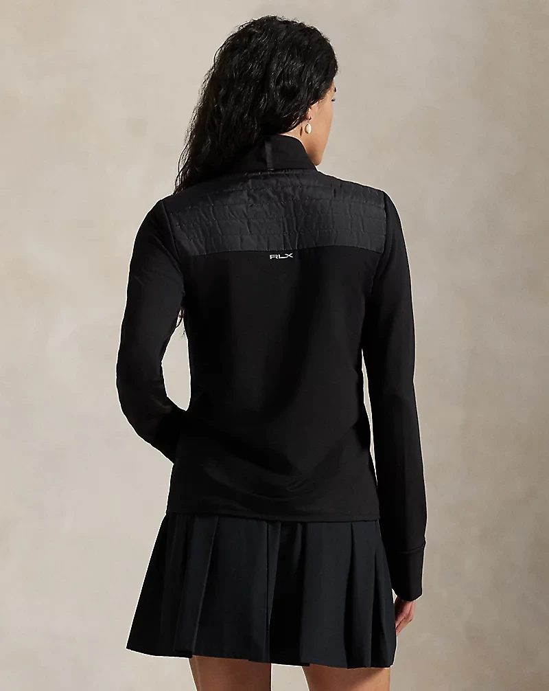 Hybrid French Terry-Quilted Zip Jacket
