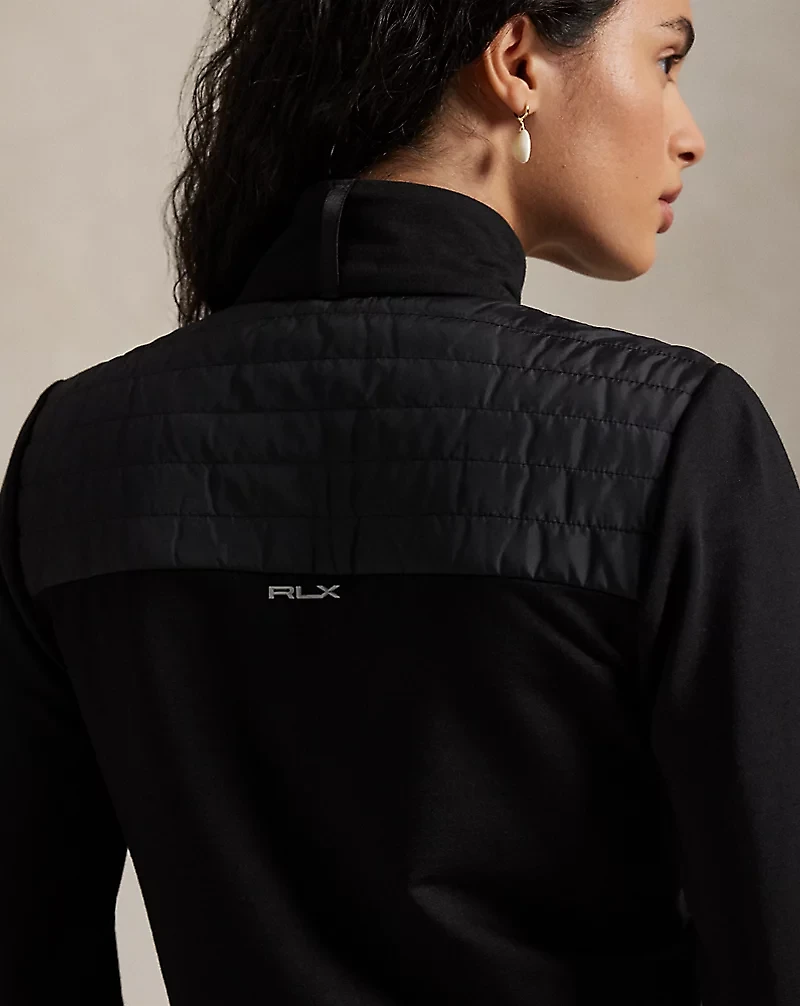 Hybrid French Terry-Quilted Zip Jacket