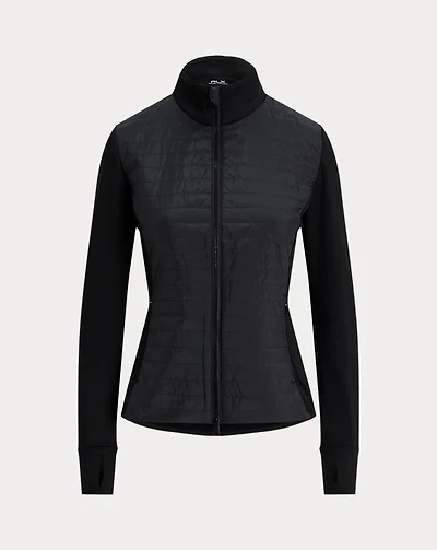 Hybrid French Terry-Quilted Zip Jacket