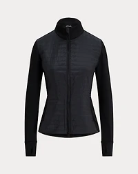 Hybrid French Terry-Quilted Zip Jacket
