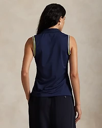 Slim Fit Sleeveless Polo Shirt